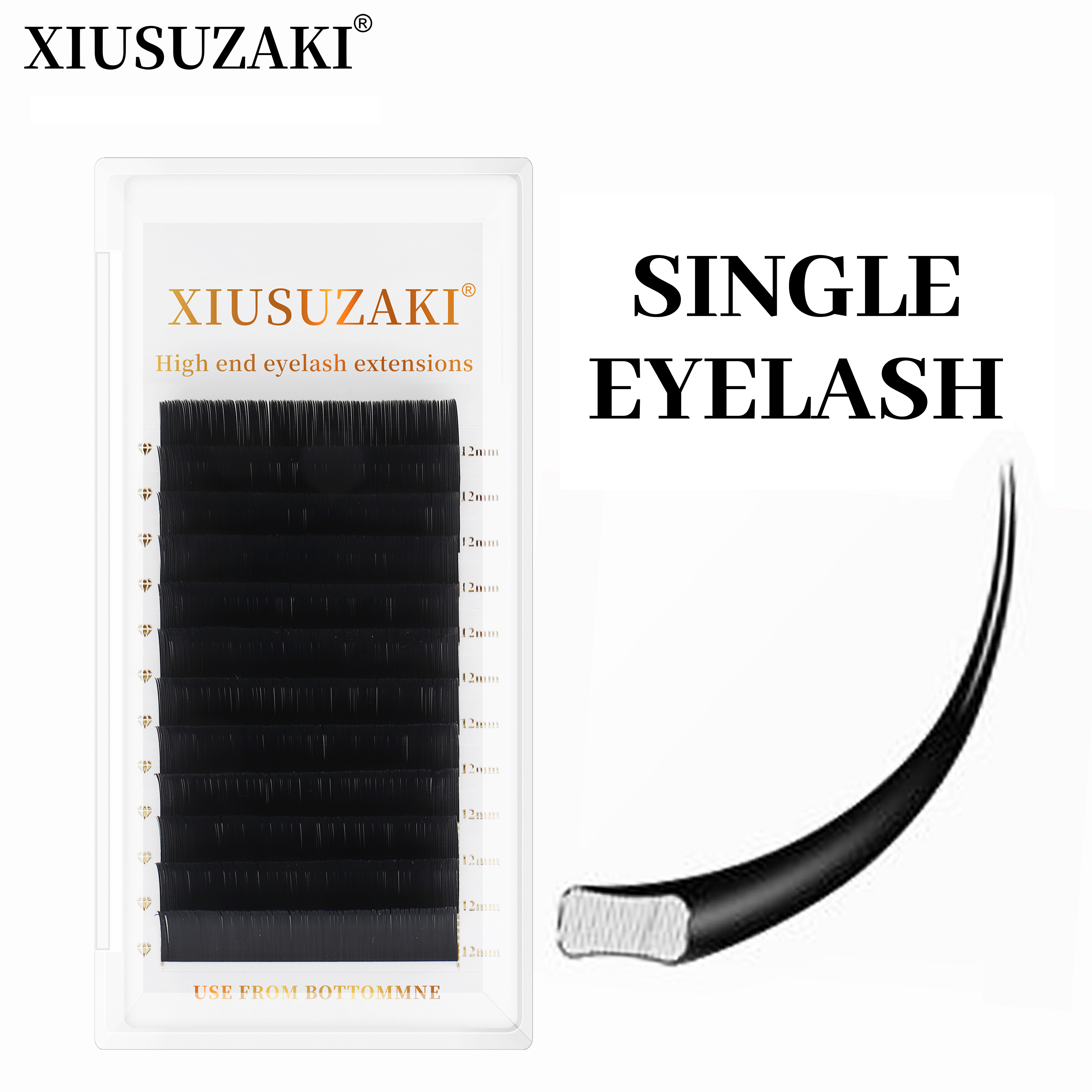 Eyelash Extension Supernatural - XIUSUZAKI Flat Ellipse Eyelash Split Tips