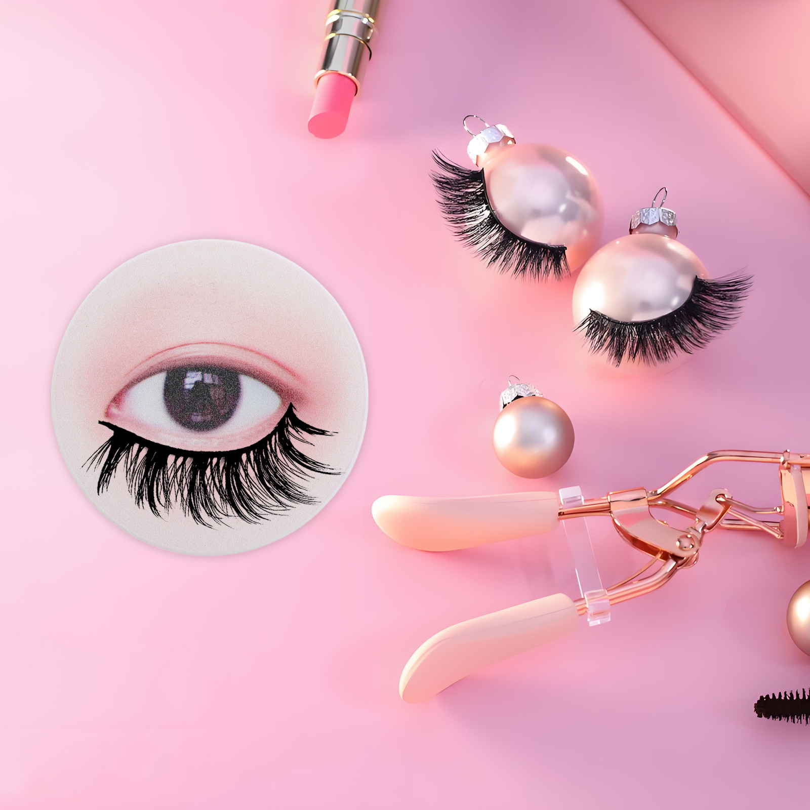 Eyelash Extension Eyelash - 3Pcs Training Head Eyelash Extension Practice