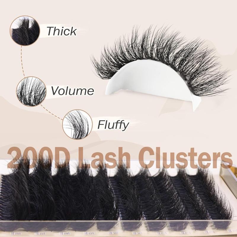 New Fluffy Thick Lash Clusters – обзор и цена Eyelash Extension Eyelash