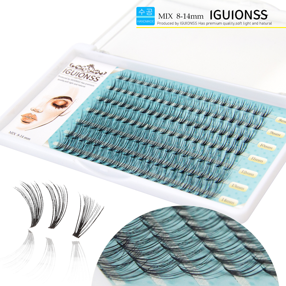IGUIONSS 20D 8-14mm mix 7 rows – обзор и цена Eyelash Extension Supernatural