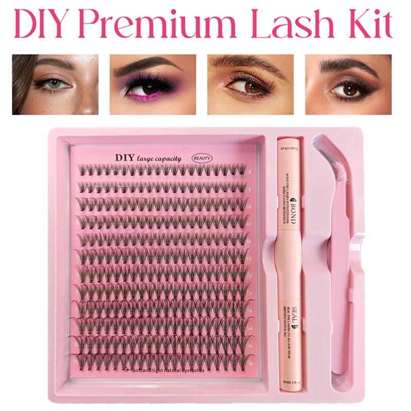 Mink Eyelash Clusters Kit for  – обзор и цена Eyelash Extension Volume Lashes