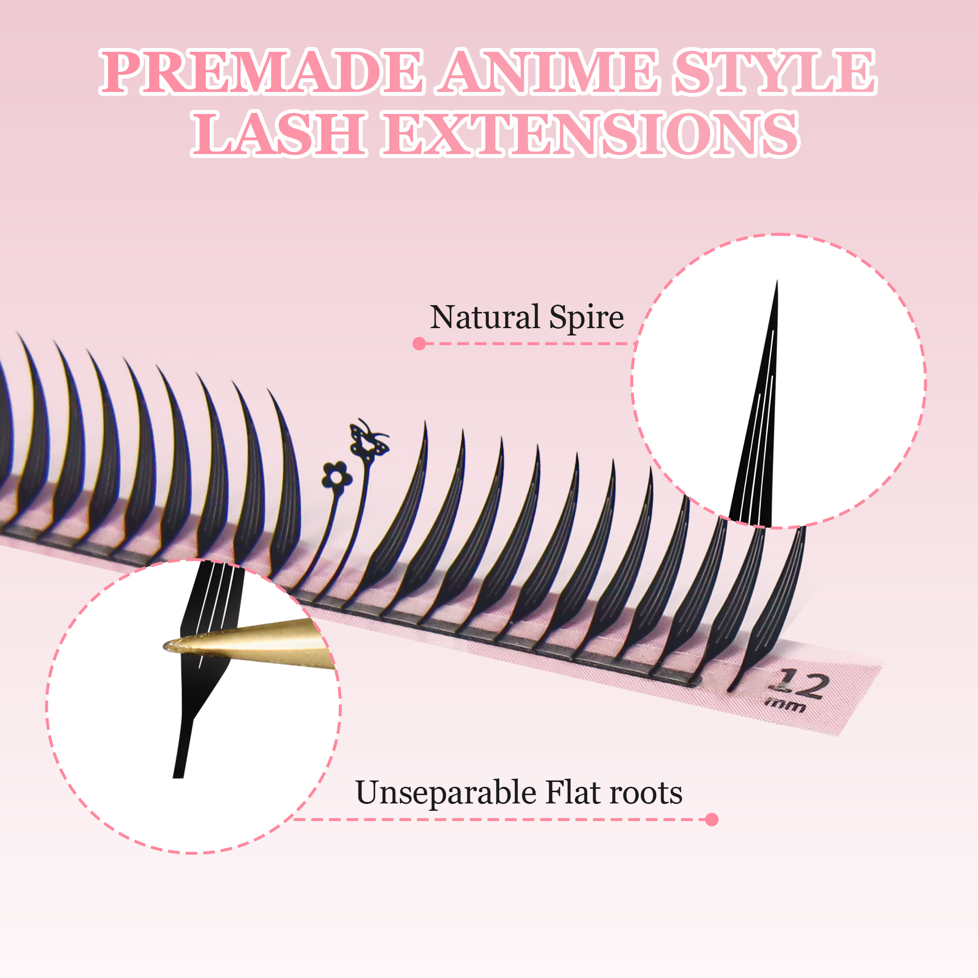GLAMLASH Comic Spire Eyelash E – обзор и цена Eyelash Extension Supernatural