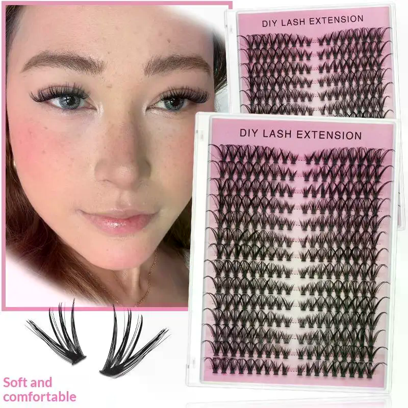 20pcs DIY False Eyelash Extens – обзор и цена Eyelash Extension Volume Lashes