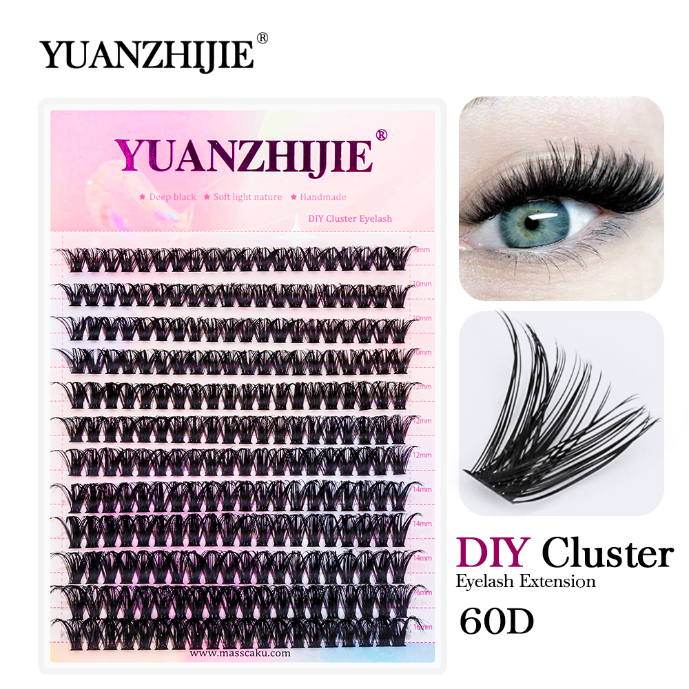 YUANZHIJIE New DIY Clusters Fa – обзор и цена Eyelash Extension Supernatural