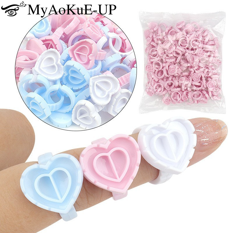 100Pcs Disposable Glue Ring Ho – обзор и цена Eyelash Extension Maps