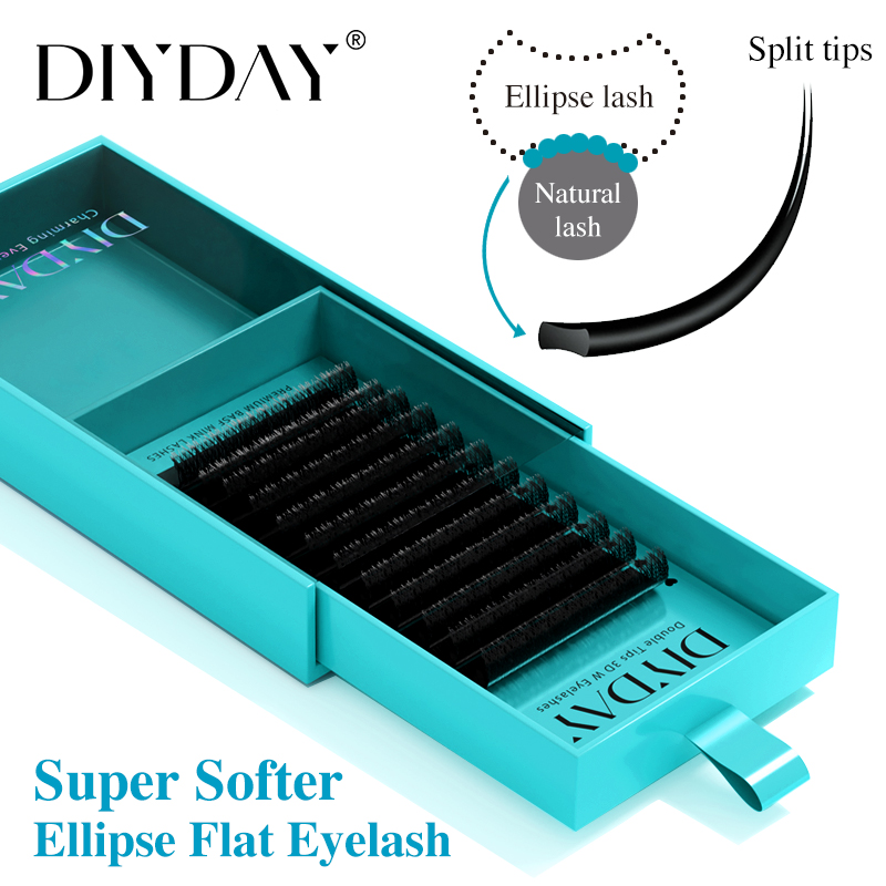 DIYDAY Ellipse Flat Eyelash Ex – обзор и цена Eyelash Extension Supernatural