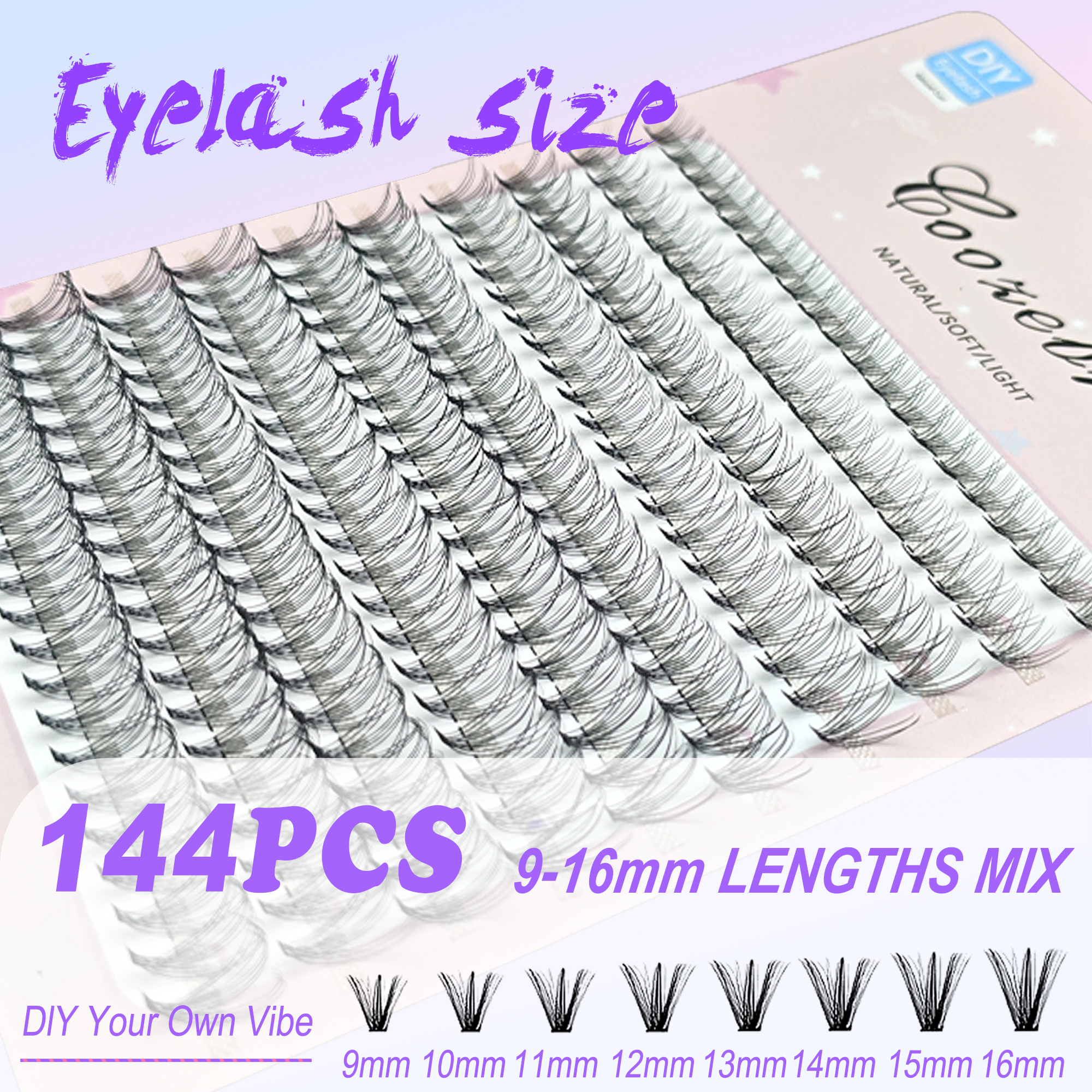 Individual Lashes Cluster D Cu – обзор и цена Eyelash Extension Supernatural