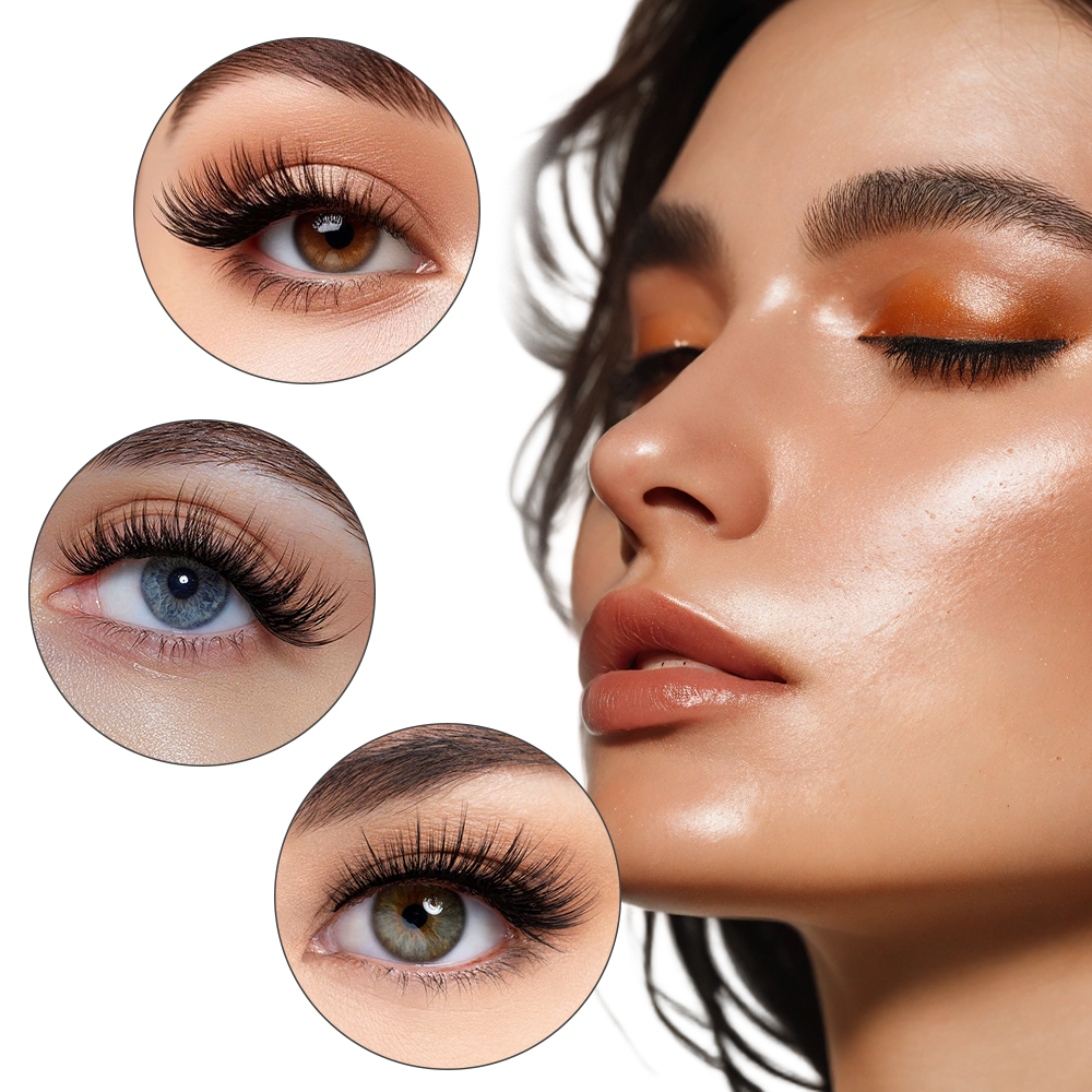 50PCS Rainbow Crystal Eyelash  – обзор и цена Eyelash Extension Maps