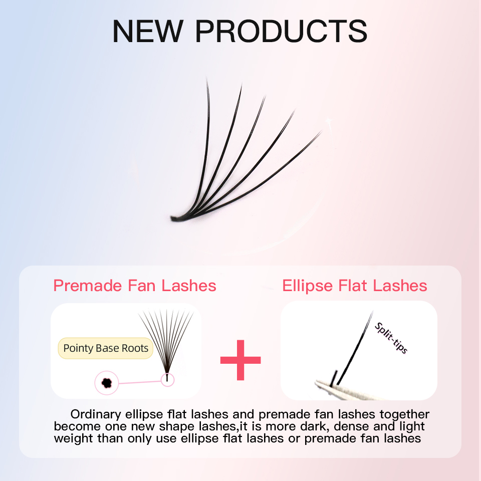 Flat Premade Fans Thin Root Ey – обзор и цена Eyelash Extension Supernatural
