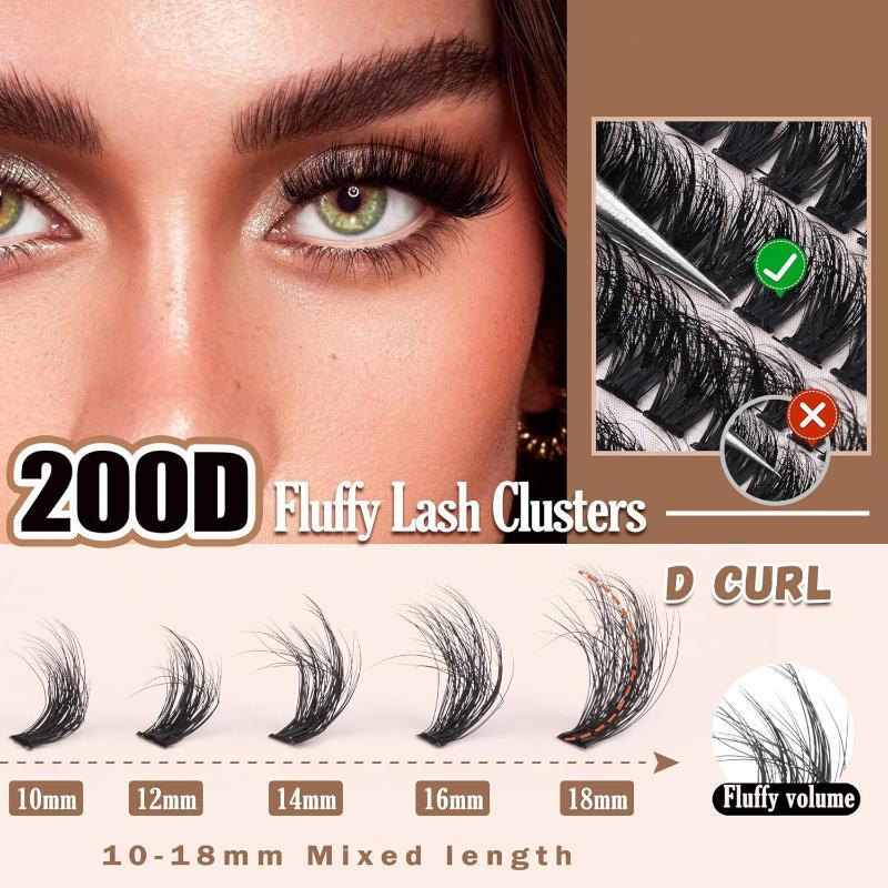 New Fluffy Thick Lash Clusters – обзор и цена Eyelash Extension Eyelash
