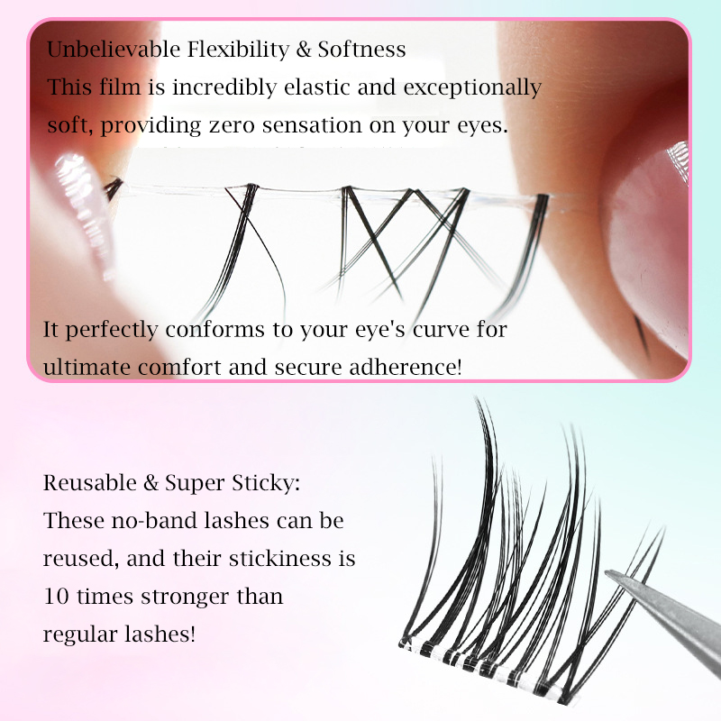 No Glue Eyelashes ”No-Band“Glu – обзор и цена Eyelash Extension Supernatural