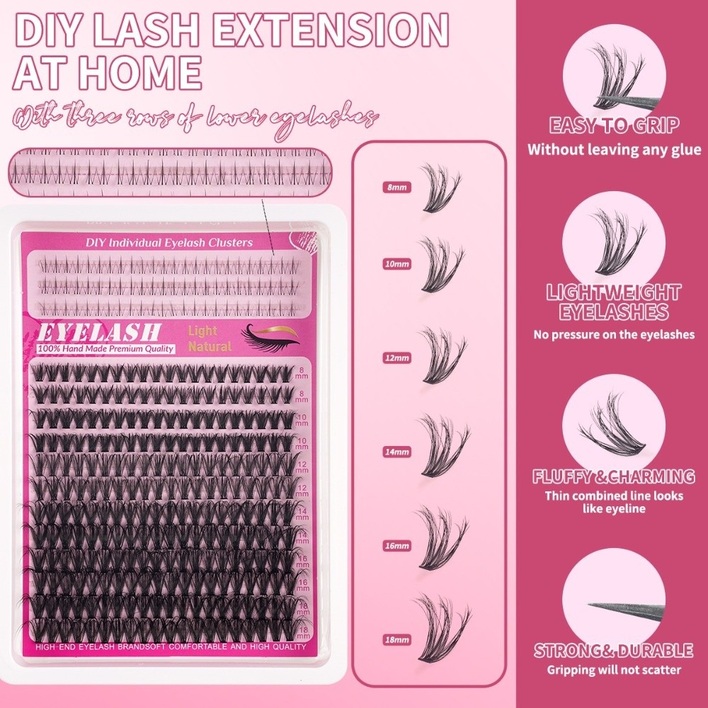 8-18mm Length False Eyelashes  – обзор и цена Eyelash Extension Eyelash