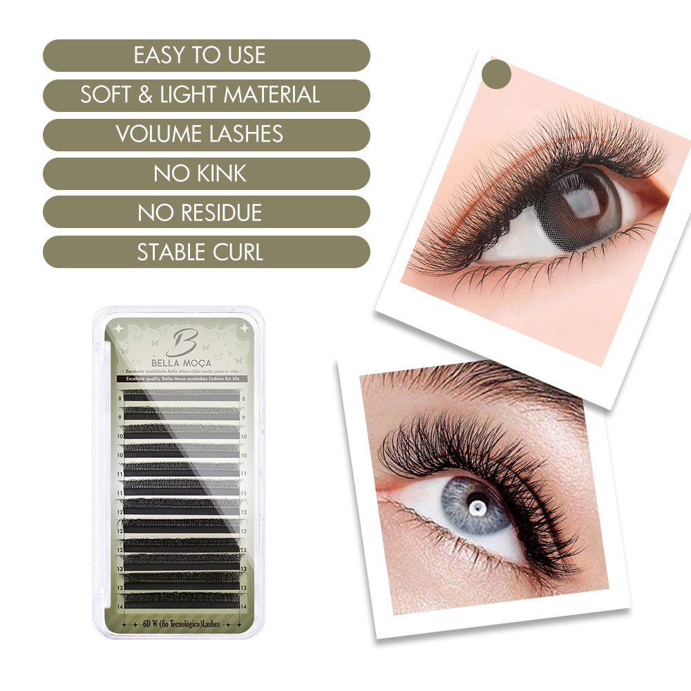 Bella moça 6D/7D/8D W Lash Ext – обзор и цена Eyelash Extension Supernatural